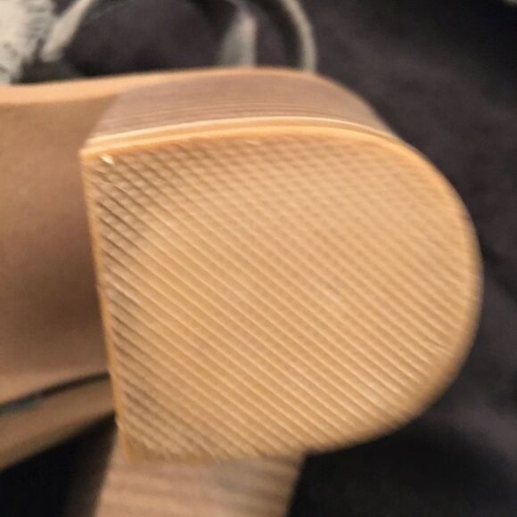 Gray Suede Women's Ankle Boots/Sling backs - Picture 8 of 9